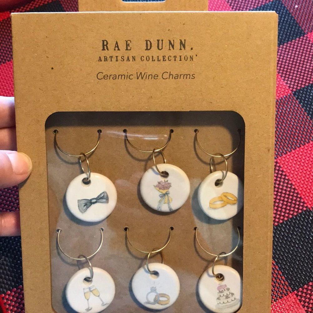 NIB Rae Dunn wine charms